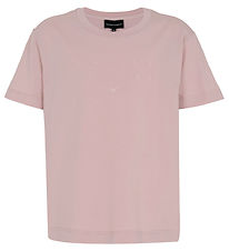Emporio Armani T-shirt - Polerad Lilac m. Tryck