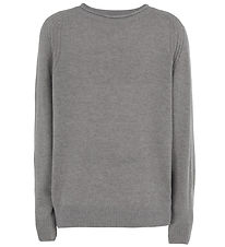 Emporio Armani Tröja - Viskos/Ull - Gråmelerad m. Marinblå