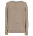 Emporio Armani Bluse - Viskose/Wolle - Beige Meliert m. Blau