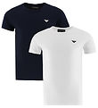 Emporio Armani T-shirts - 2er-Pack - Navy/Weiß