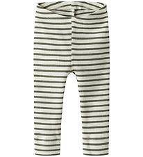 Name It Leggings - Rib - Nej - NbnBani - Dusty Olive