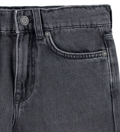 GANT Gallabuxur - Gallaefni - Afslappaður - Black Slitinn