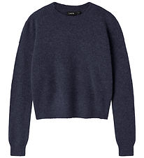 LMTD Tröja - Stickad - Nej - NlfOdet - Dark Sapphire
