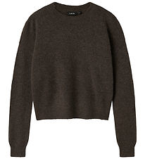 LMTD Tröja - Stickad - Nej - NlfOdet - Chocolate Brown