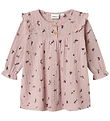 Name It Kjole - NbfLower - Burnished Lilac m. Blomster