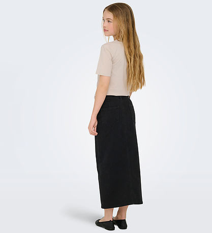 Kids Only Skirt - Denim - Midi - KogSiri - Washed Black
