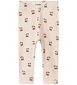 Lil' Atelier Leggings - Rib - Noos - NbfLavo - Silver Peony w. K