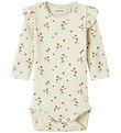 Lil' Atelier Bodysuit l/s - Rib - Noos - NbfLavo - Turtledove w.