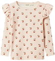 Lil' Atelier Blouse - Rib - NmfLavo - Silver Peony w. Cherry