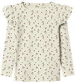 Lil' Atelier Blouse - Rib - NmfLavo - Turtledove w. Flowers