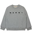Marni Sweatshirt - Cool Grey Melange w. Black
