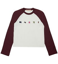 Marni Blouse - Berry Jam/White