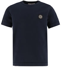 Stone Island T-shirt - Marinblått m. Logo