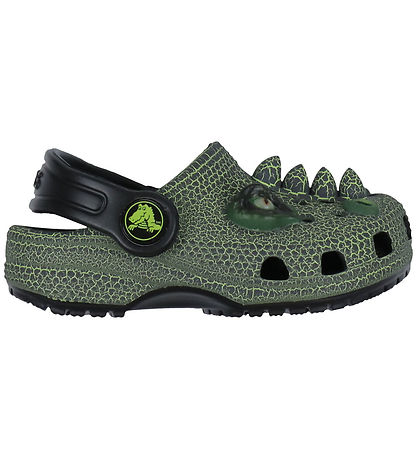 Crocs Sandalen - Classic+ IAM Scary Dino - Schwarz/Grün