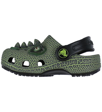 Crocs Sandalen - Classic+ IAM Scary Dino - Schwarz/Grün