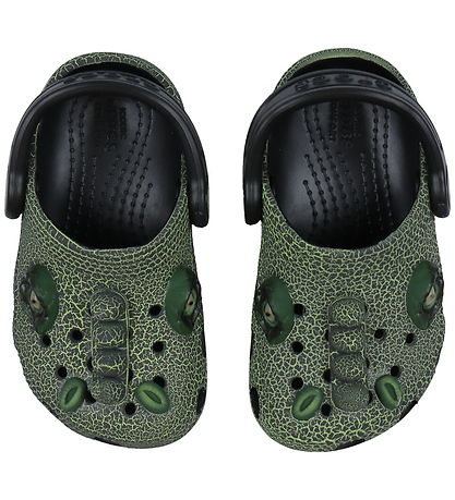 Crocs Sandalen - Classic+ IAM Scary Dino - Schwarz/Grün
