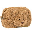 Jellycat Taska - 13x19 cm - Bartólómeus Bear Poki - Brúnt