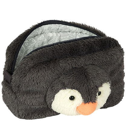 Jellycat Bag - 13x19 cm - Peanut Penguin Pouch - Grey