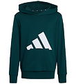 adidas Performance Hoodie - J BL FT HD - Aurivy/White