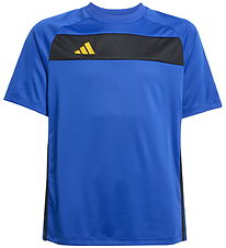 adidas Performance T-shirt - Tiro ES - Selubl/Svart/Creyel