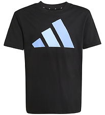 adidas Performance T-shirt - J BL - Svart/Blufus/Globlu