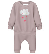 Name It Sweatset - NbfVrillie - Polerad Lilac/Cloud
