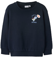 Name It Sweatshirt - NmmVasha -Marinblå Blazer/Spelare Dino