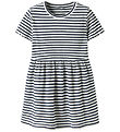 Name It Dress - Rib - NmfVemma - Bright White/Blue