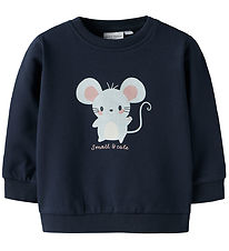 Name It Sweatshirt - NbfVrillie - Marinblå Blazer/Mus