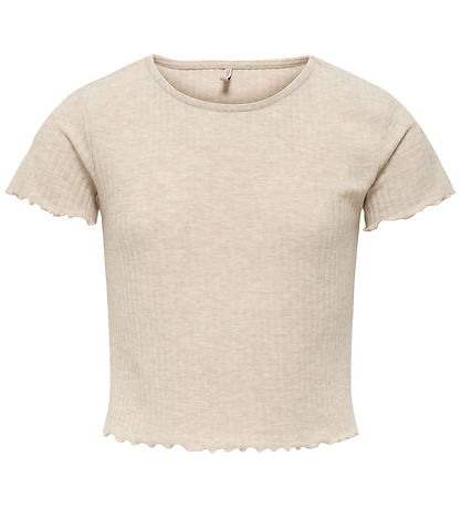 Kids Only T-shirt - KogNella - Pumice Stone/Melange