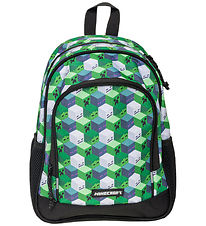 Minecraft Backpack - 35x26x18 cm - Green/Black