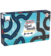 Vilac Car Track - Vilacity Reversible Race Car Track - 42 Parts