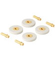MODU 4 x Foam Wheels - 4-Pack - Ø18 cm - Sand Grey/Honey Yellow