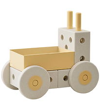 MODU Baby Walker 3-in-1 - 48x27x44 cm - Sand Grey/Honey Yellow