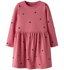 Name It Klänning l/ä - NmfVivia - Rapture Rose/W. Dark Sapphire 