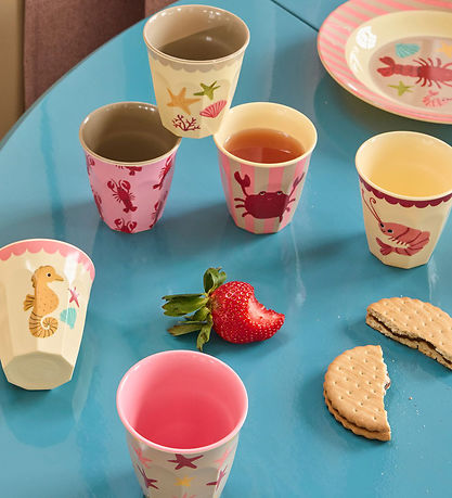 Rice Cups - Melamine - 6 pcs - 160 mL - Coral Ocean