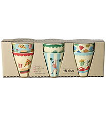 Rice Bekers - Melamine - 6 st. - 160 ml - Mint Fun Fair