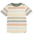 Minymo T-shirt - Sea Spray w. Stripes