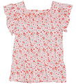 Minymo Top - Rose Quartz w. Flowers