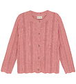 Minymo Cardigan - Knitted - Rosette w. Pointelle