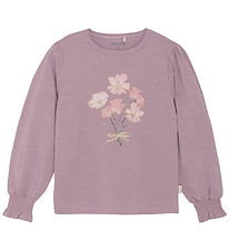 Minymo Tröja - Elderberry m. Tryck