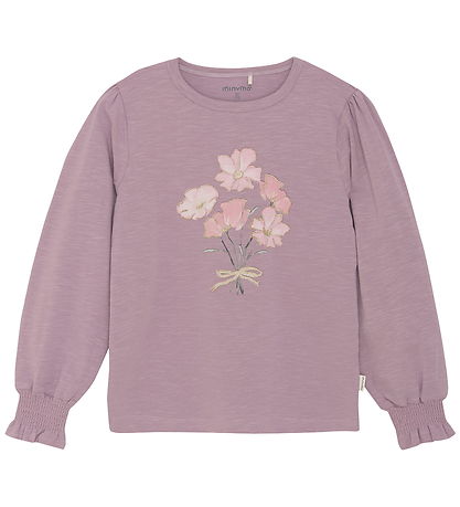Minymo Blouse - Elderberry w. Print