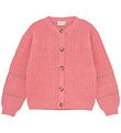 Minymo Cardigan - Knitted - Rib - Strawberry Ice