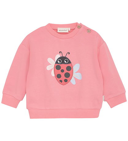 Minymo Sweatshirt - Viskos/Bomull - Strawberry Pink