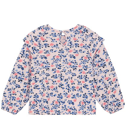 Minymo Blouse - Pink Dogwood w. Flowers