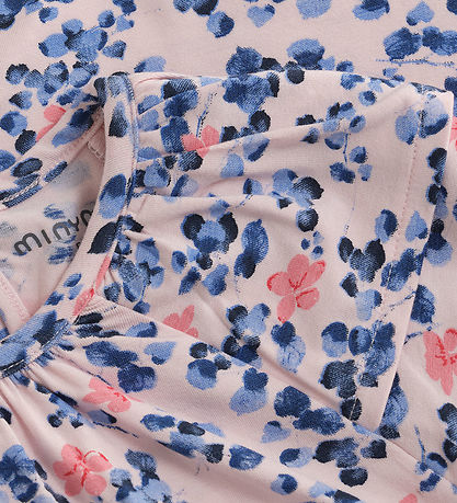 Minymo Blouse - Pink Dogwood w. Flowers