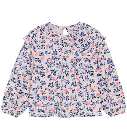 Minymo Blouse - Pink Dogwood w. Flowers