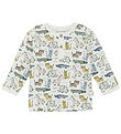 Minymo Blouse - Marshmallow White w. Print