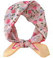 By Stær Scarf - Lilo - 57x58 cm - Yellow/Pink Flowers