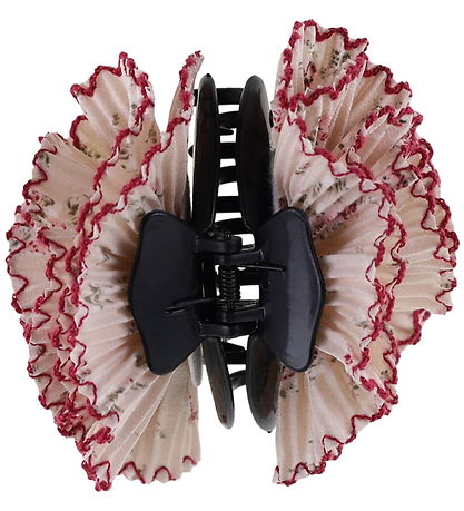 By Stær Hair Clip - Miley - Cream/Dark Pink